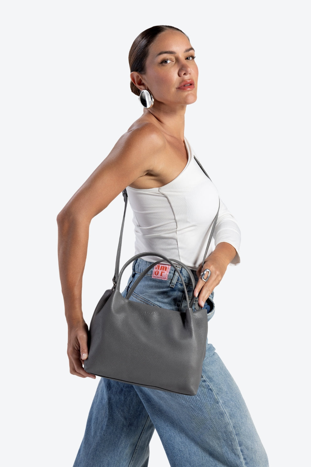 Bolsa Couro Tote Média