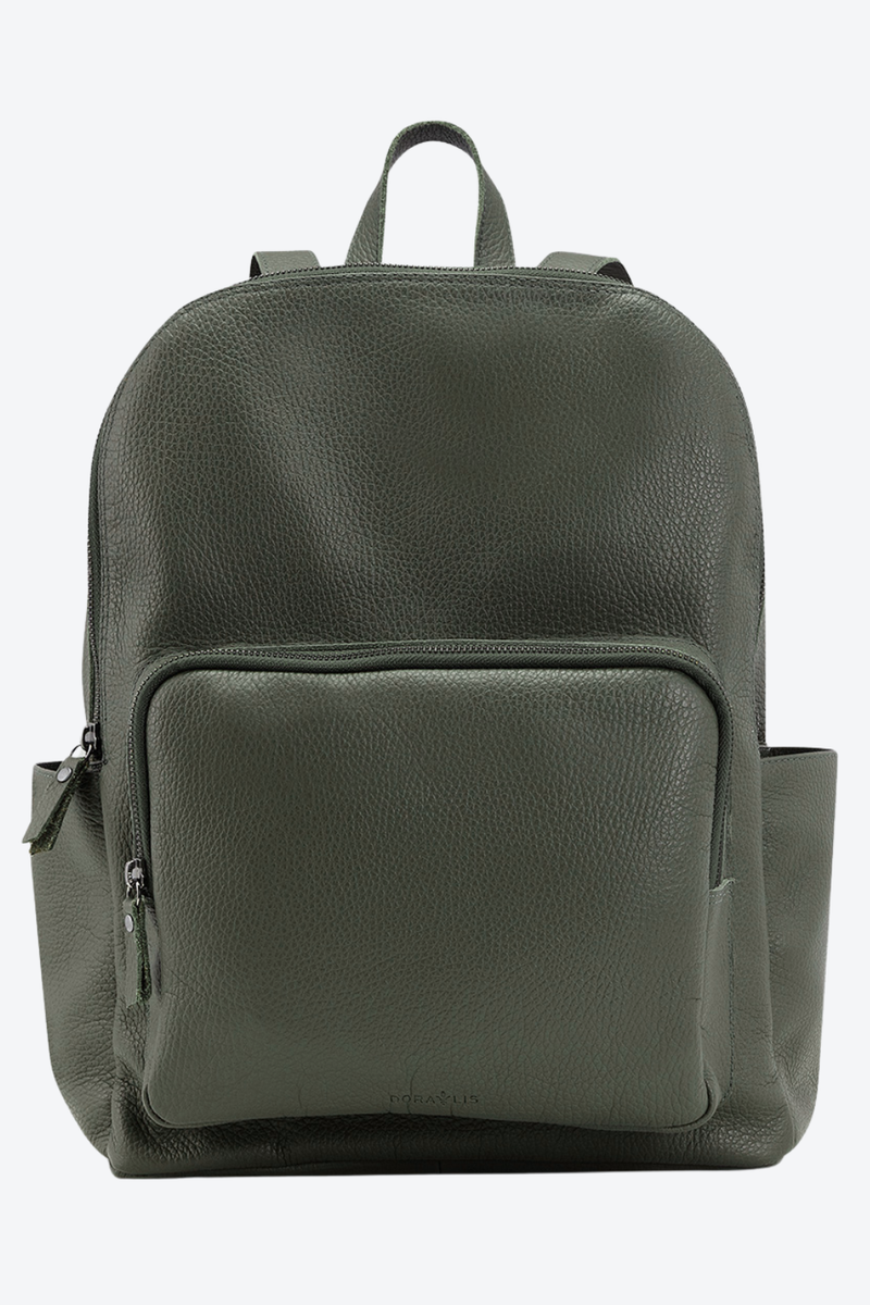 Mochila Couro Porta Notebook Grande