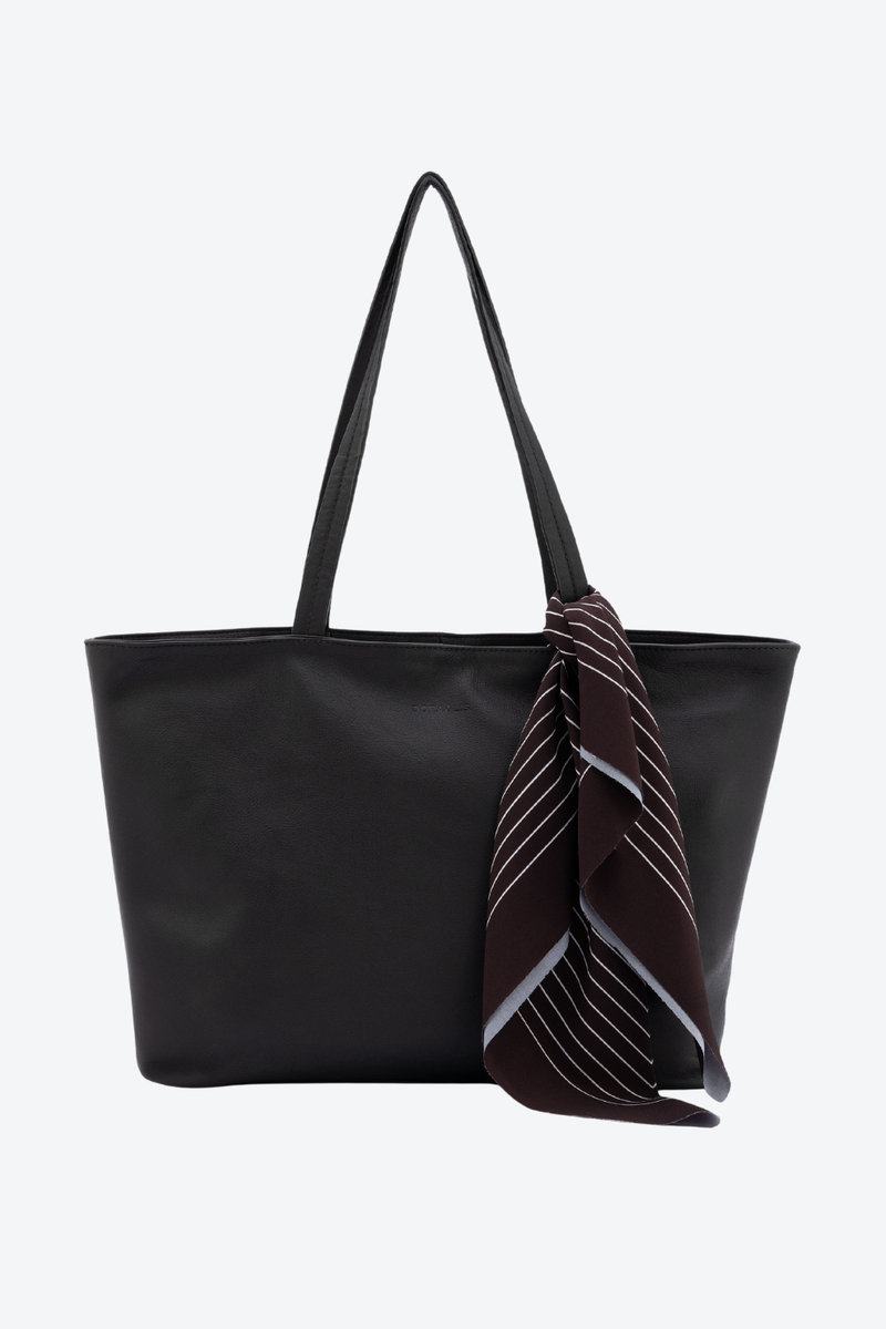 Bolsa Couro Shopping Lenço Grande