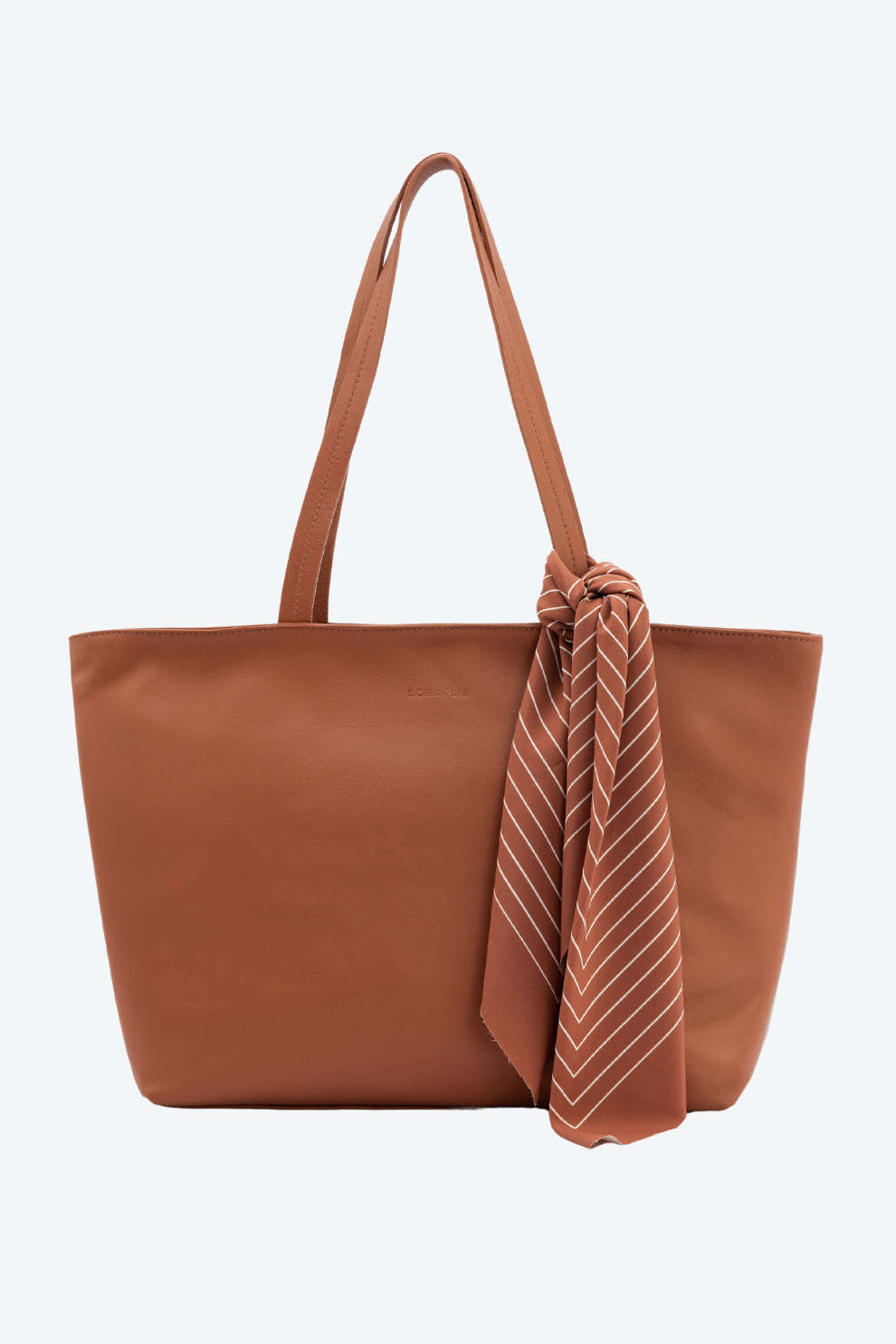 Bolsa Couro Shopping Lenço Grande