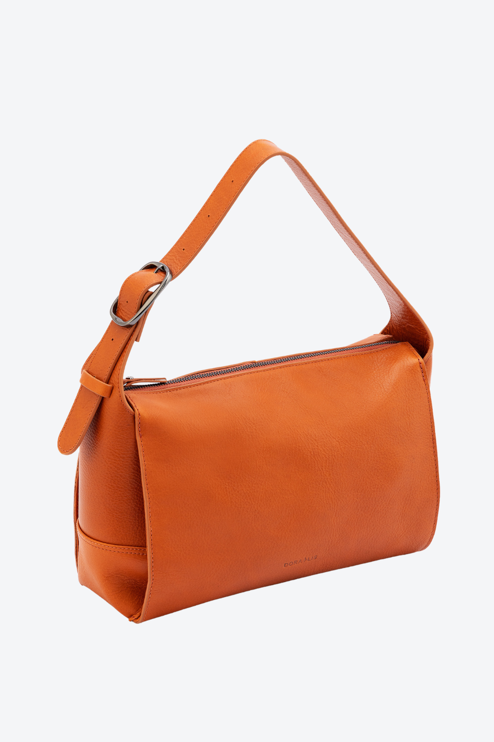 Bolsa Couro Fivela Ombro Média