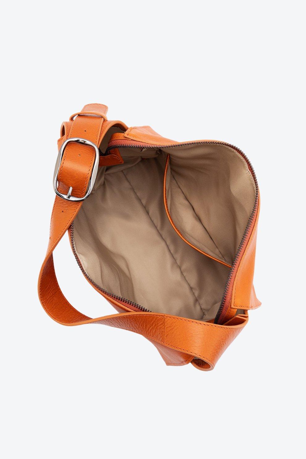 Bolsa Couro Fivela Ombro Média