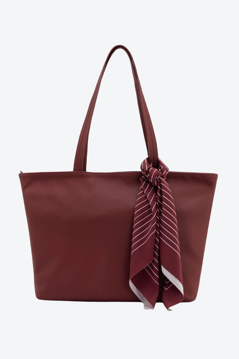 Bolsa Couro Shopping Lenço Grande