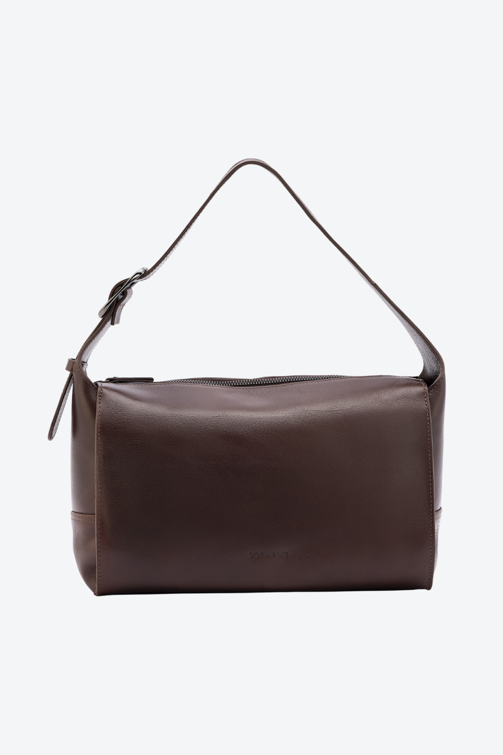 Bolsa Couro Fivela Ombro Média