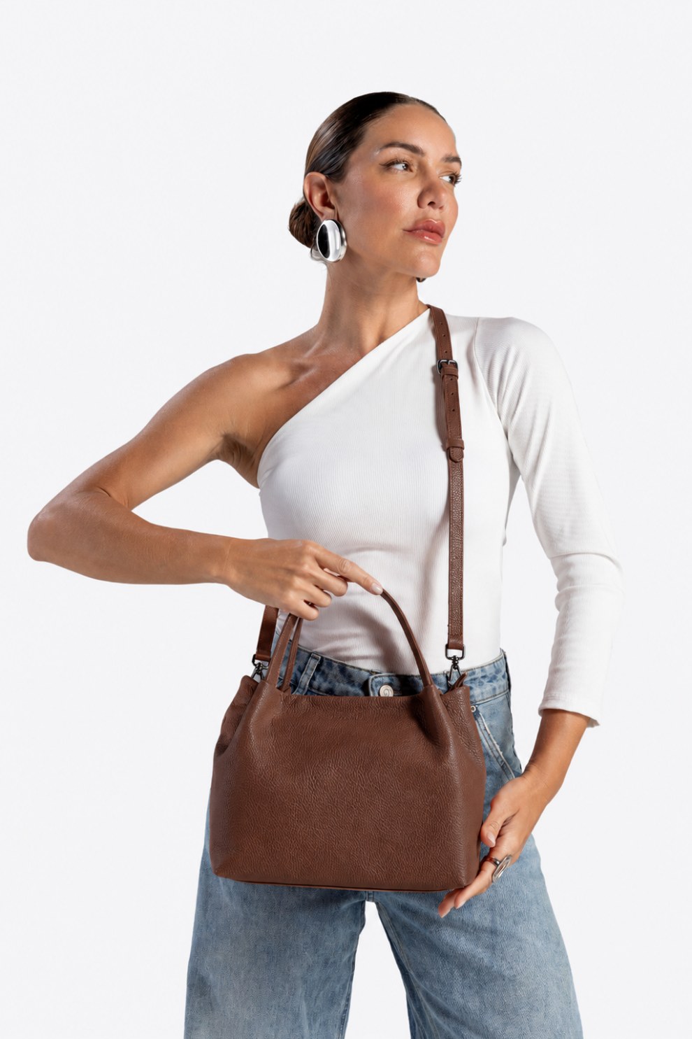 Bolsa Couro Tote Média