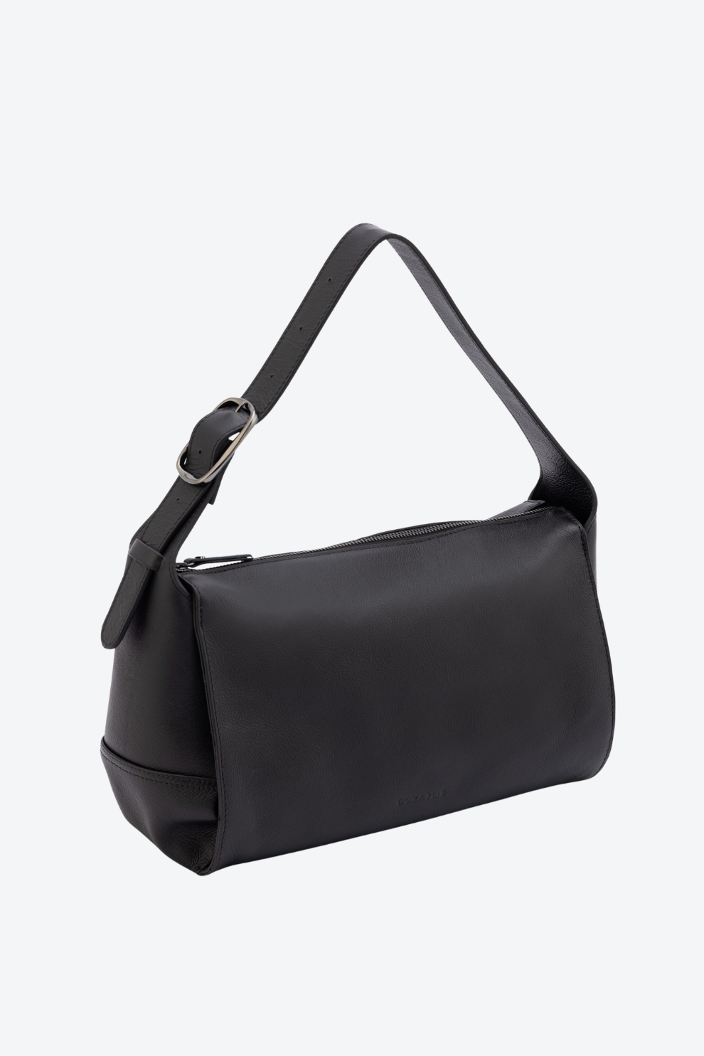 Bolsa Couro Fivela Ombro Média