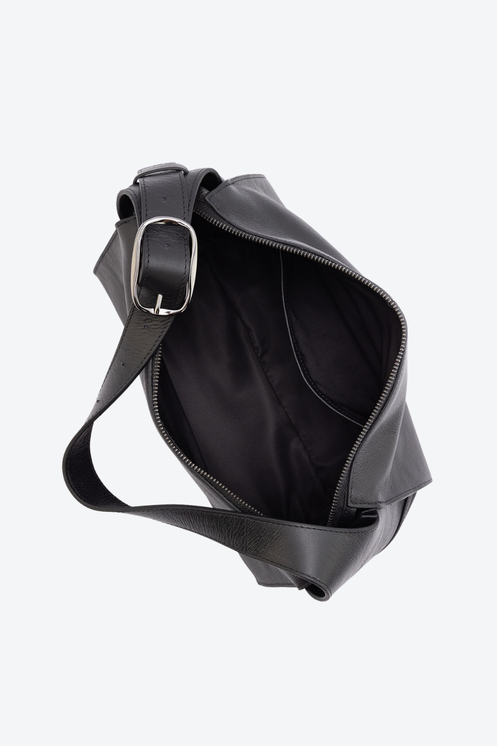 Bolsa Couro Fivela Ombro Média