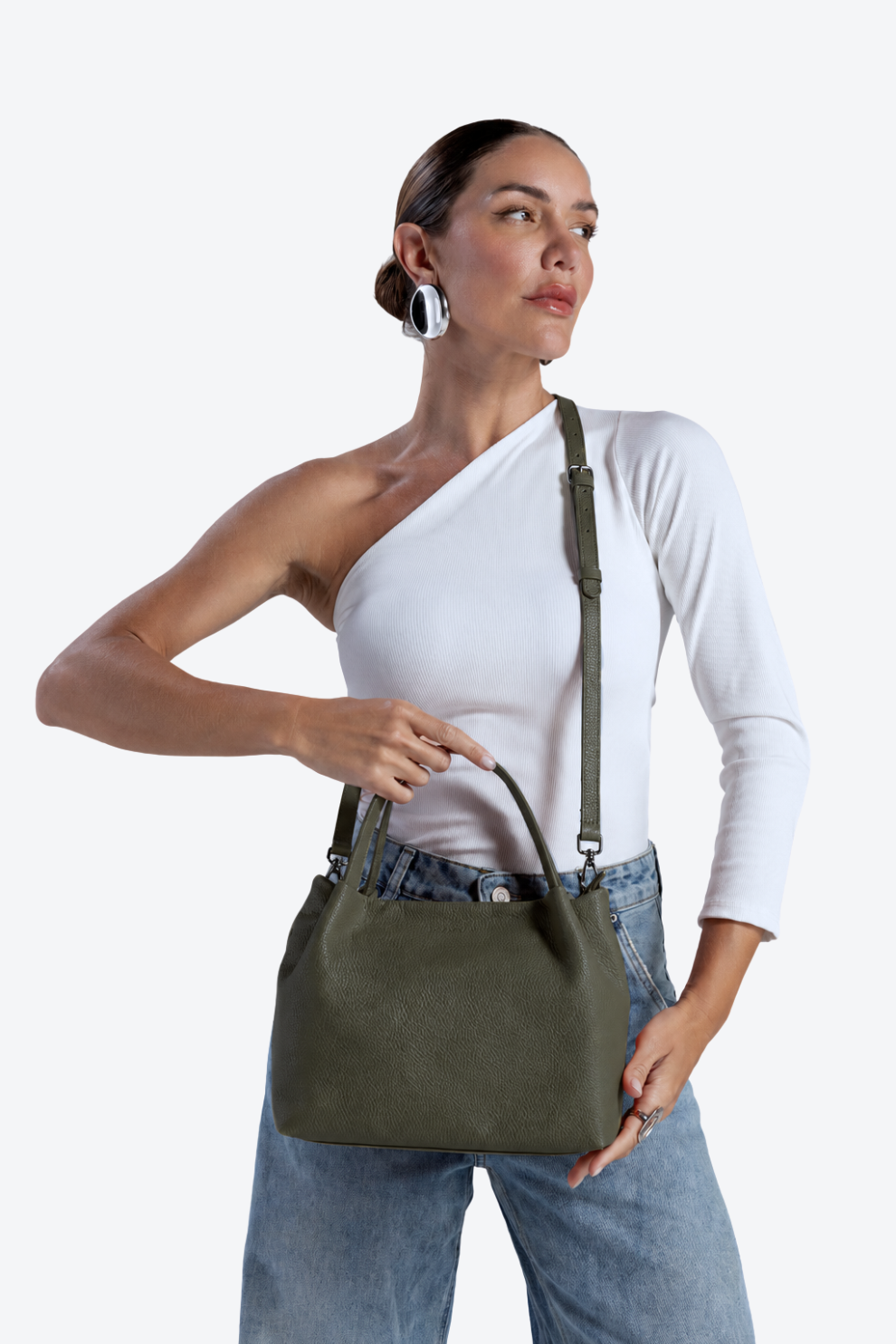 Bolsa Couro Tote Média
