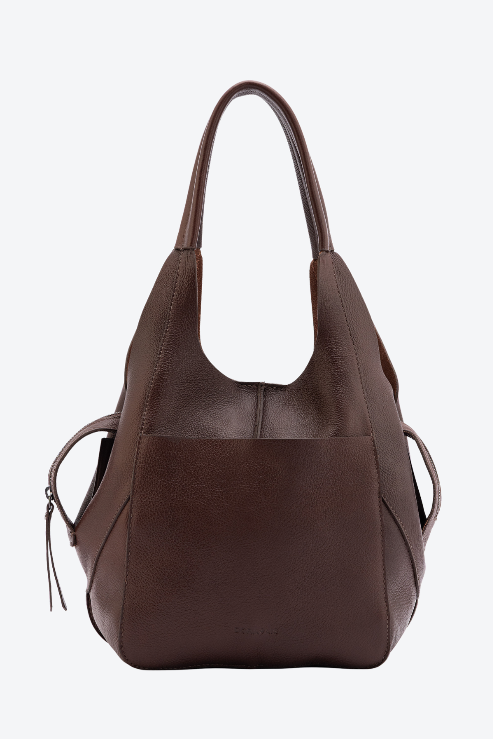 Bolsa Couro Hobo Zíper Média