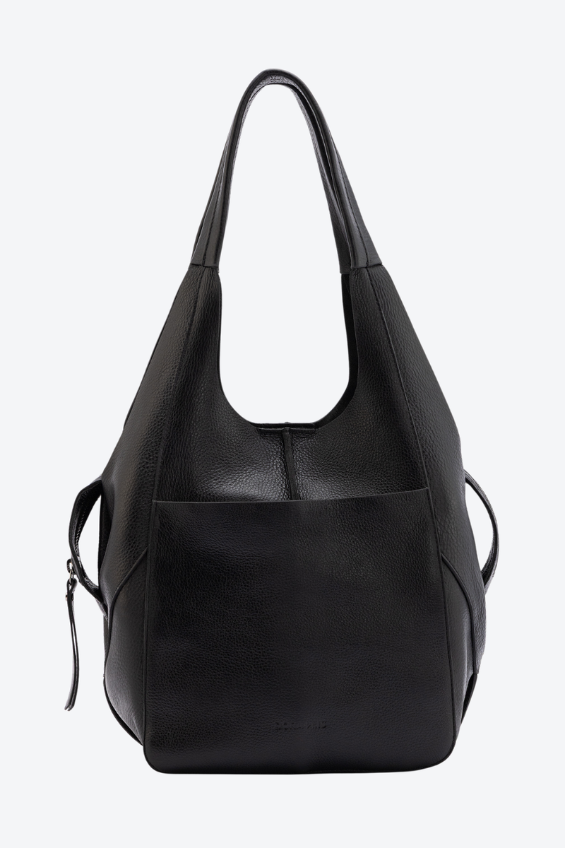 Bolsa Couro Hobo Zíper Média