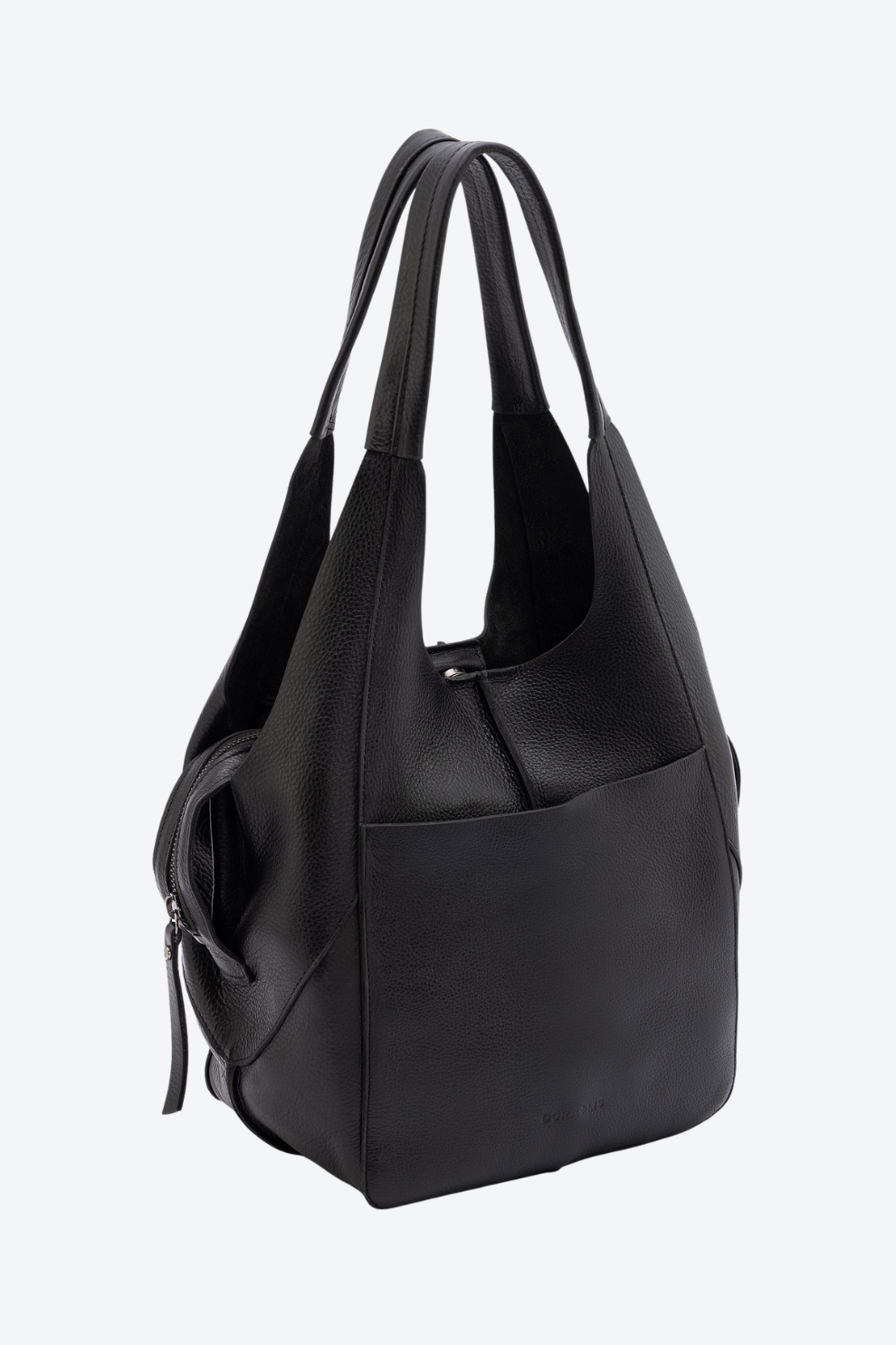 Bolsa Couro Hobo Zíper Média