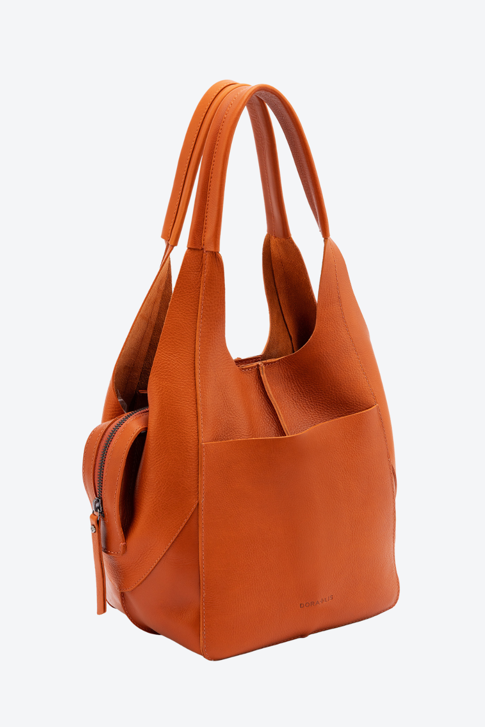 Bolsa Couro Hobo Zíper Média