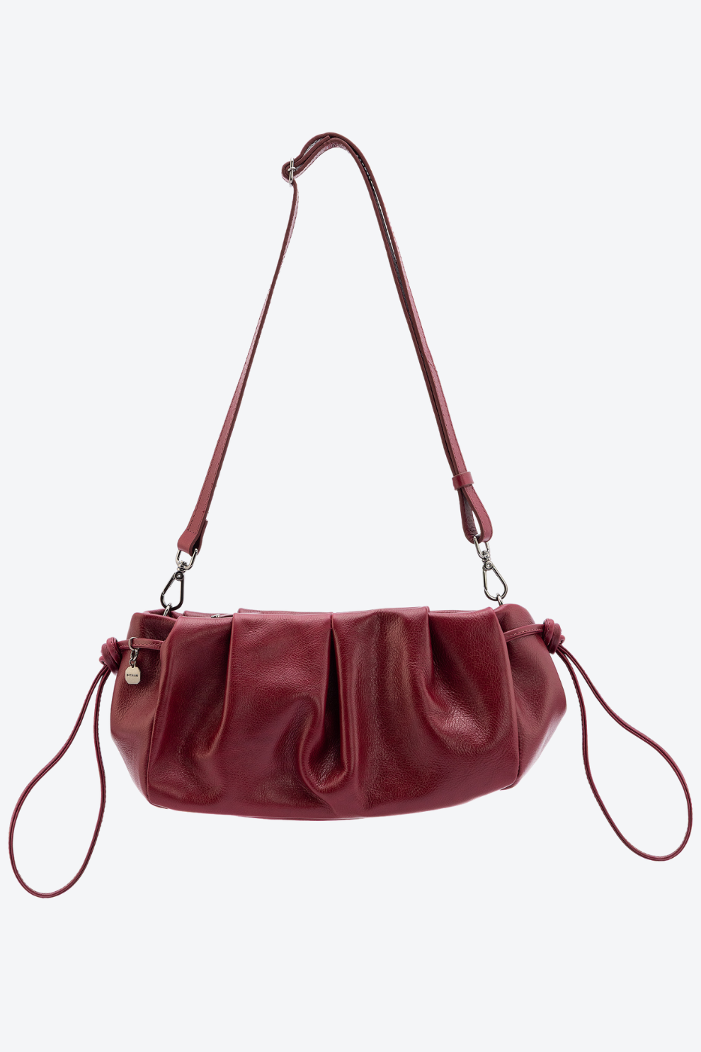 Bolsa Couro Baguete Slouchy Média