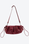 Bolsa Couro Baguete Slouchy Média