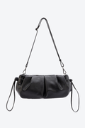 Bolsa Couro Baguete Slouchy Média