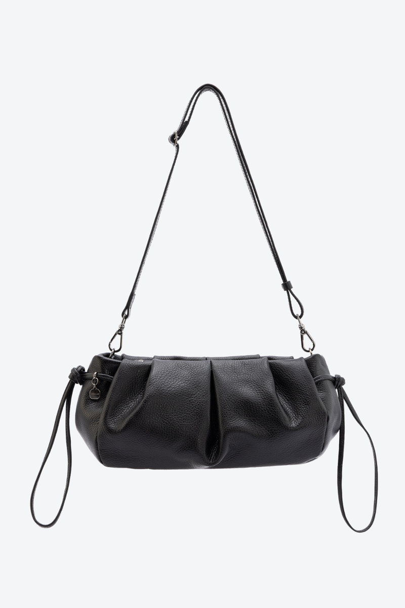 Bolsa Couro Baguete Slouchy Média