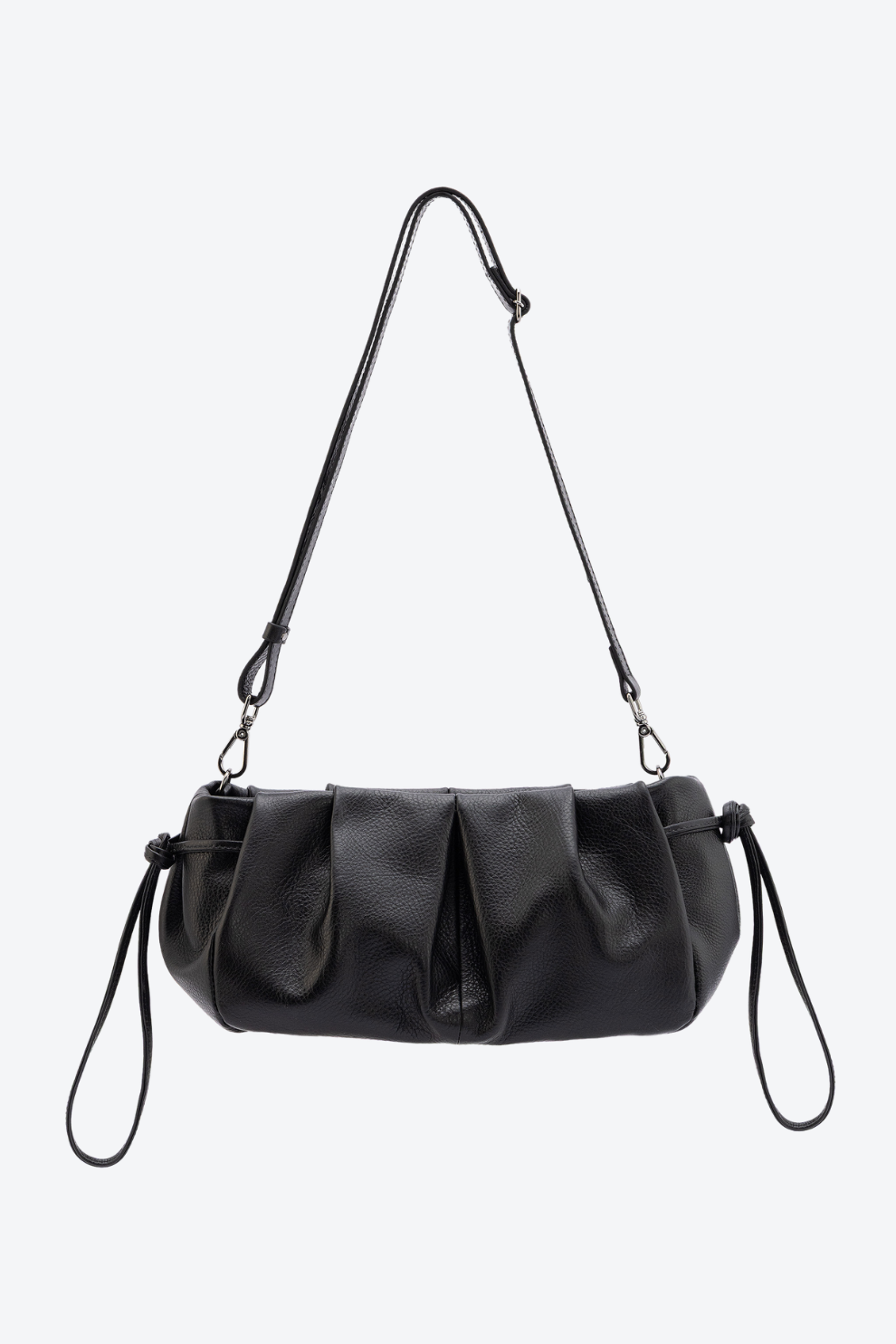 Bolsa Couro Baguete Slouchy Média
