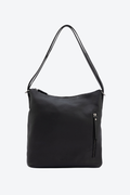 Bolsa Couro Vira Mochila Zíper Grande