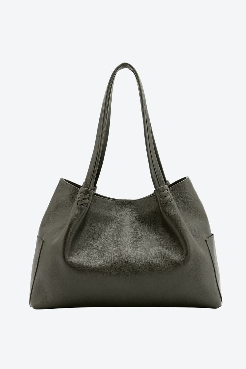 Bolsa Couro Shopping Detalhe Grande