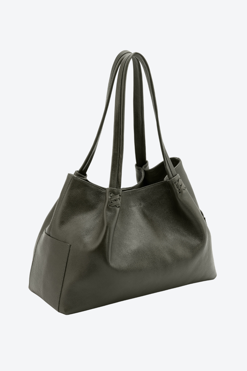 Bolsa Couro Shopping Detalhe Grande