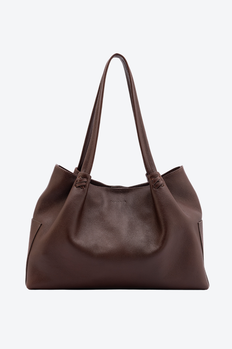 Bolsa Couro Shopping Detalhe Grande