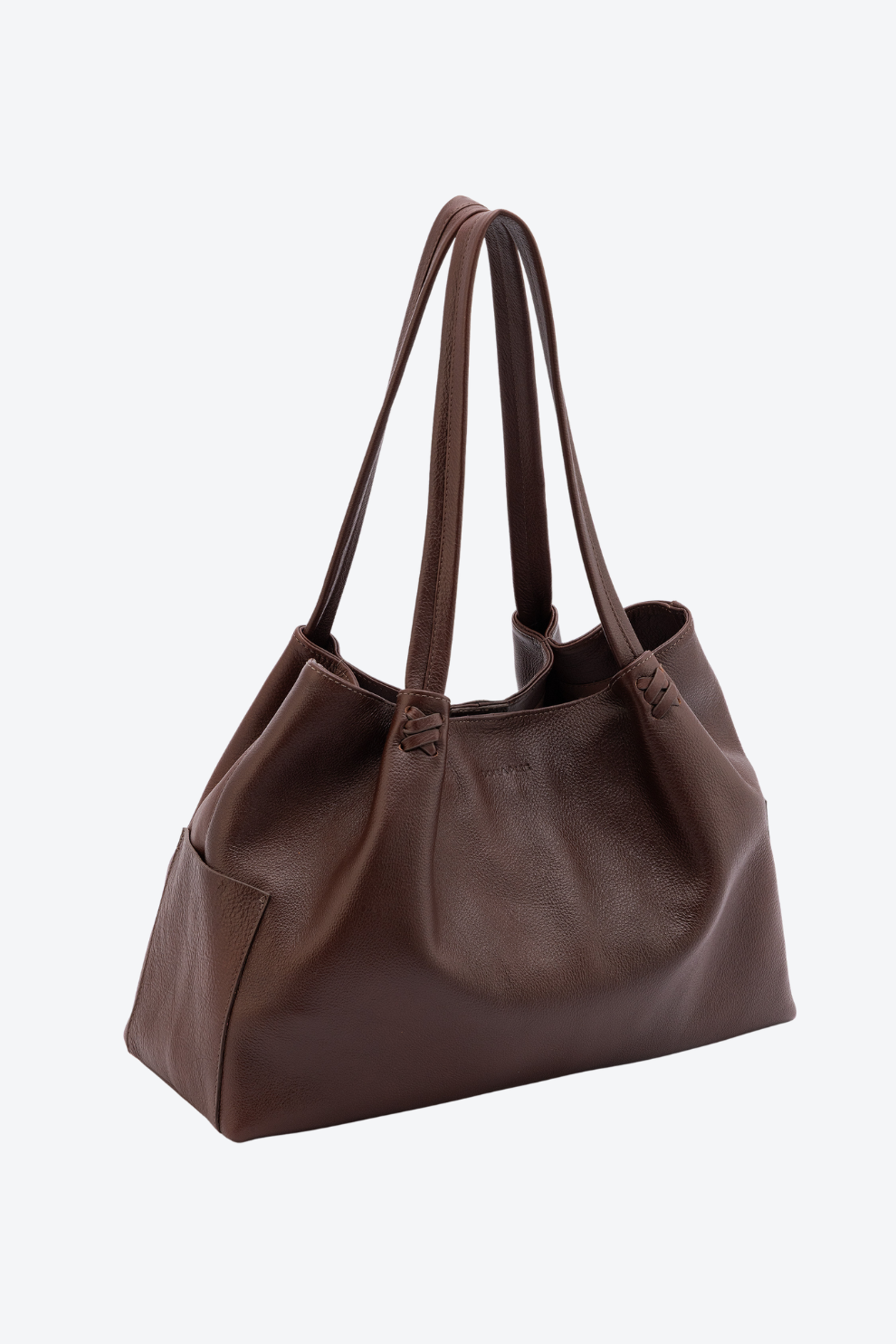 Bolsa Couro Shopping Detalhe Grande