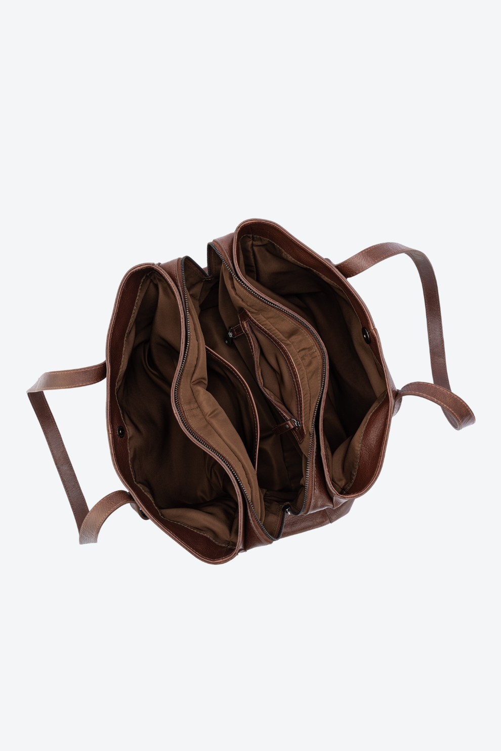 Bolsa Tote Divisórias em Couro Grande