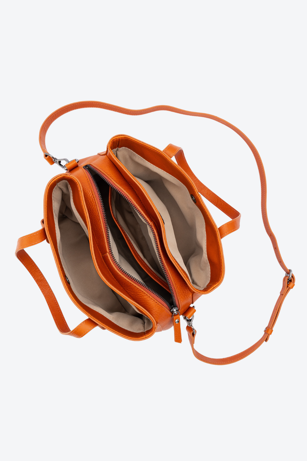 Bolsa Tote Divisórias em Couro Média