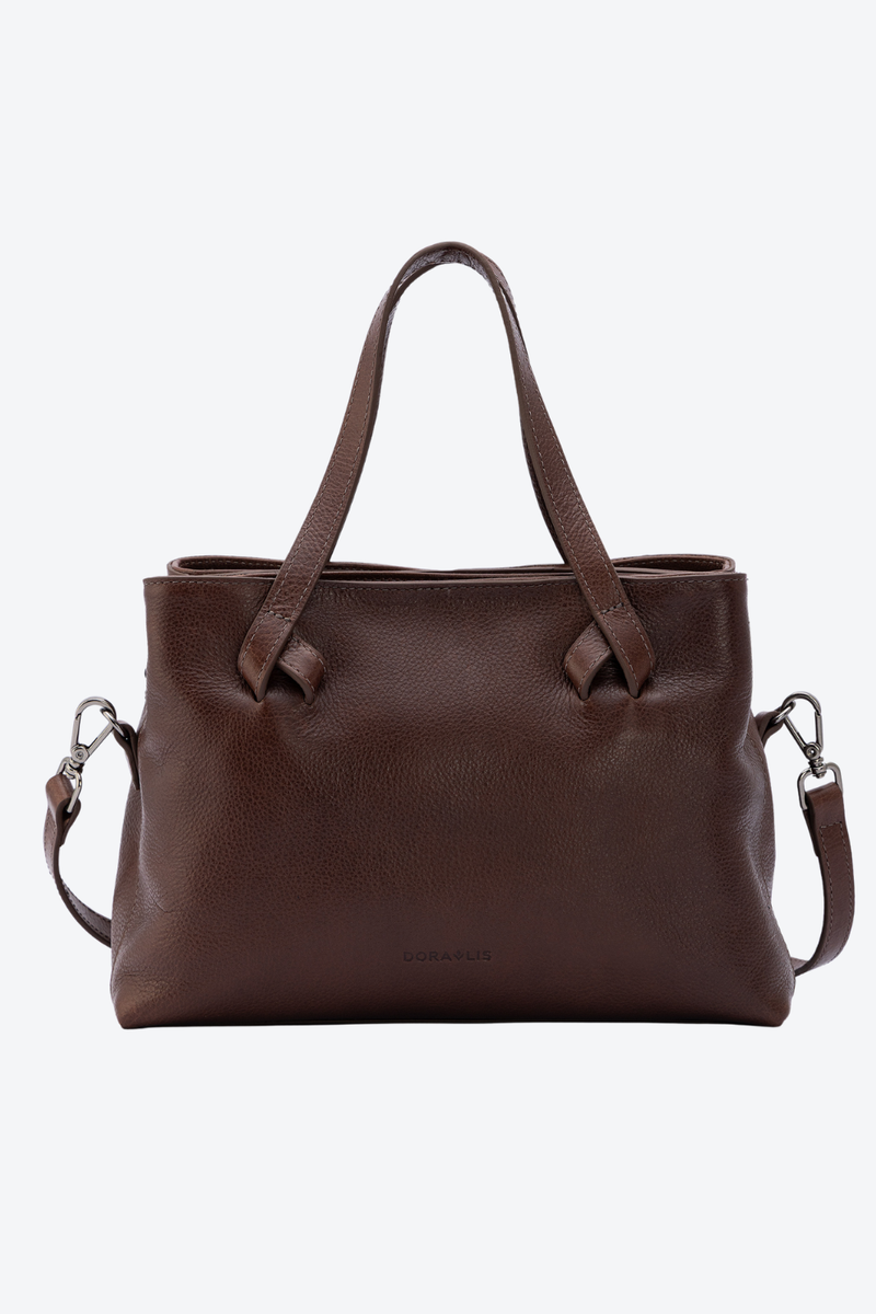 Bolsa Tote Divisórias em Couro Média