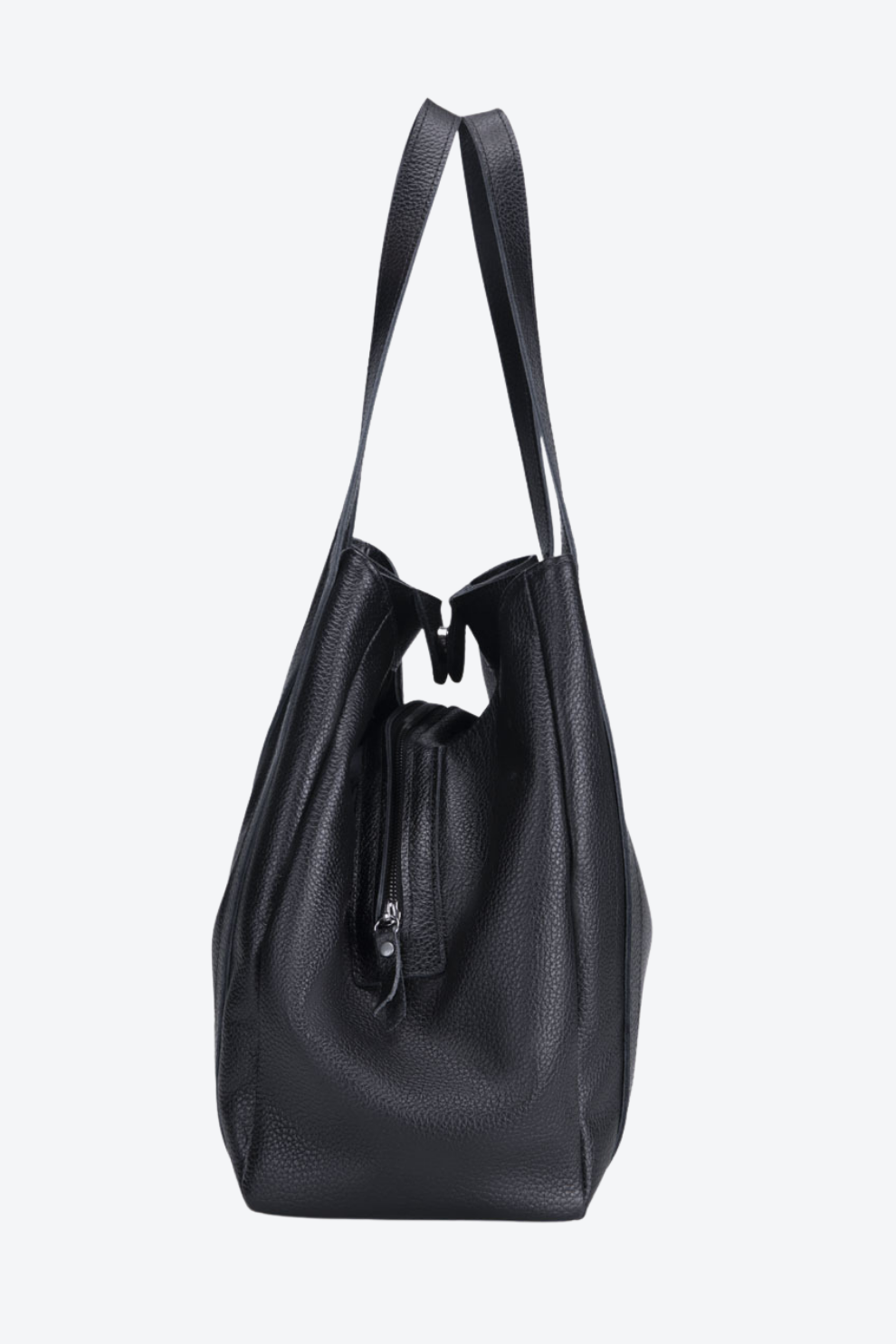 Bolsa Couro Três Divisórias Grande