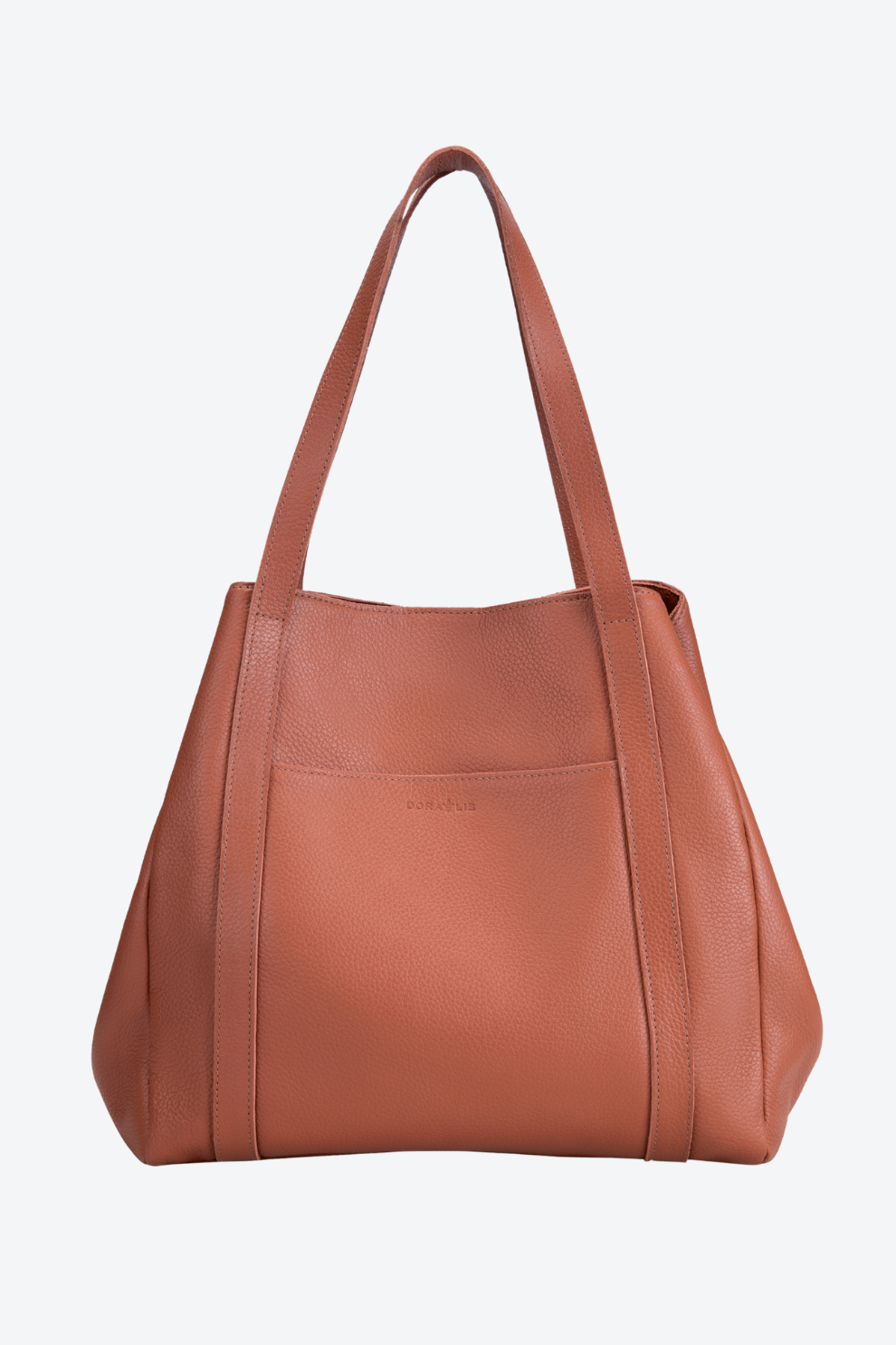 Bolsa Couro Três Divisórias Grande