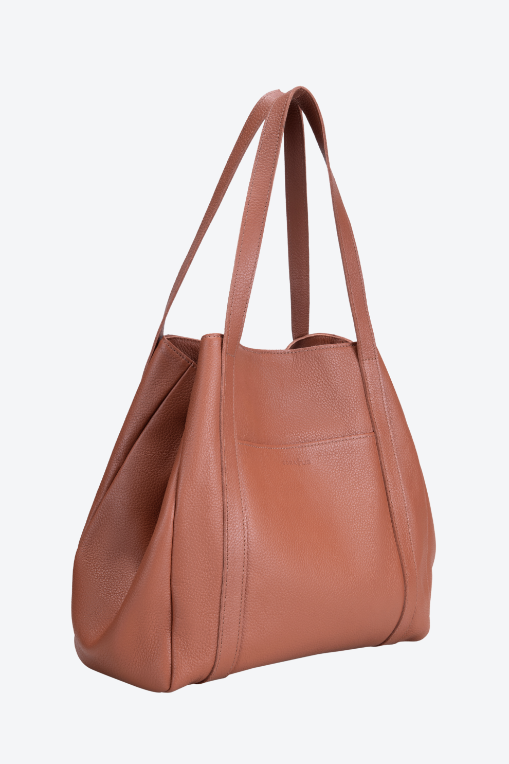 Bolsa Couro Três Divisórias Grande