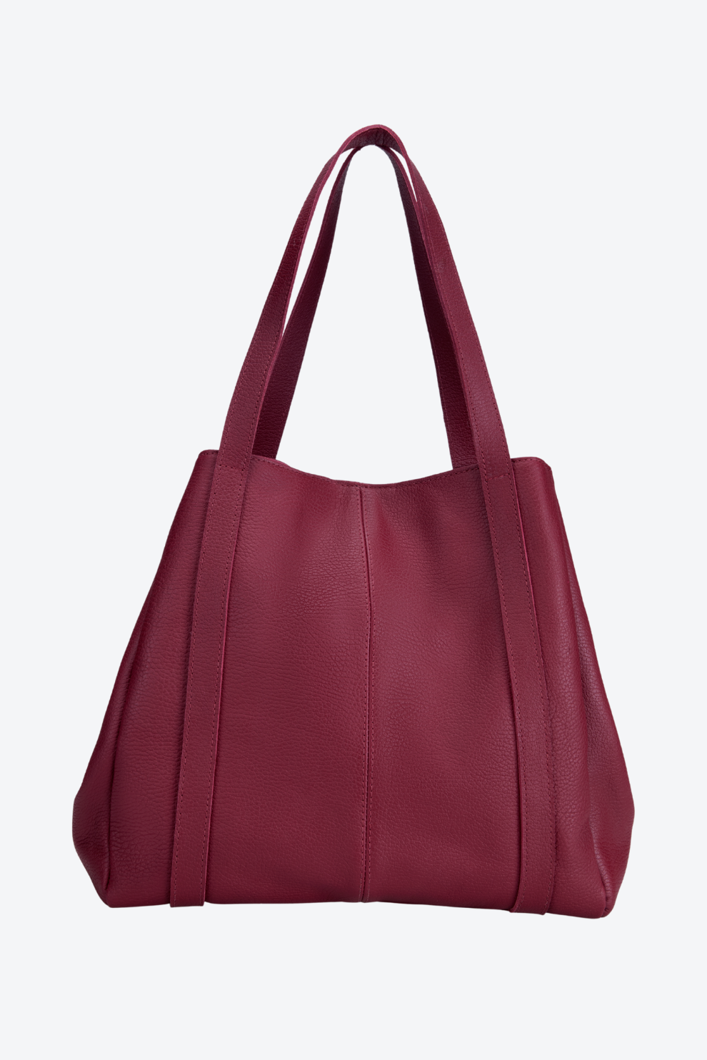 Bolsa Couro Três Divisórias Grande