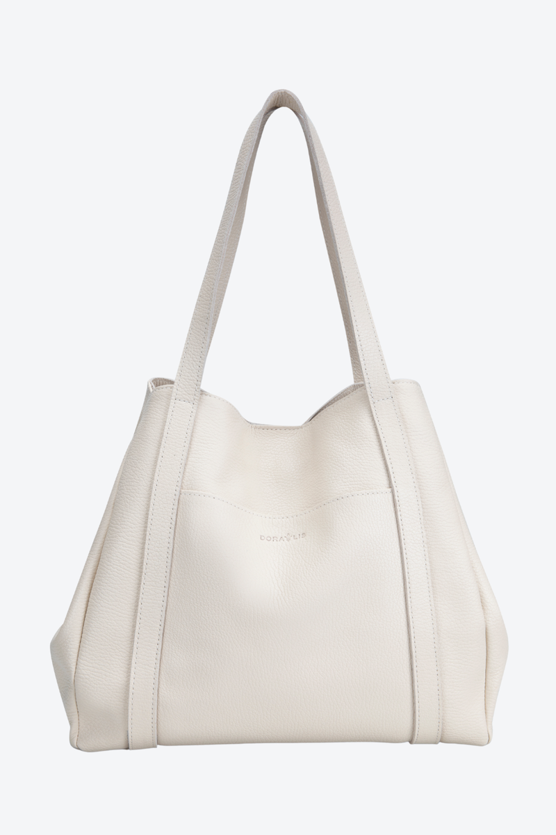 Bolsa Couro Três Divisórias Grande