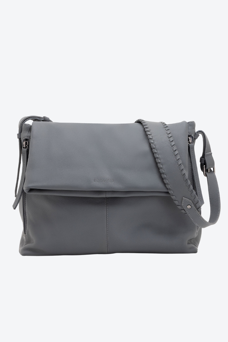 Bolsa Couro Alça Trançada Média