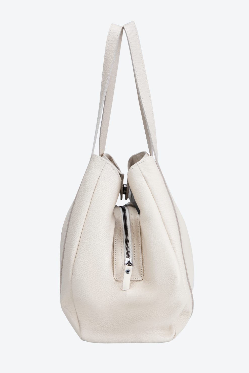 Bolsa Couro Três Divisórias Grande