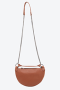 Bolsa Couro Meia Lua Estruturada Pequena