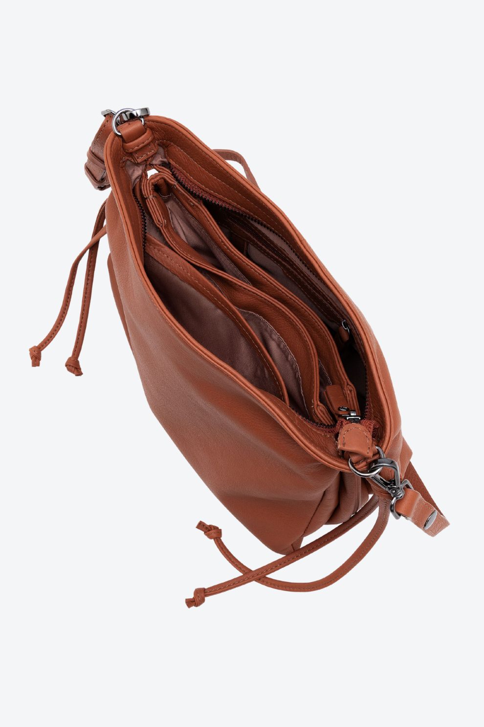 Bolsa Couro Shoulder Transversal Média