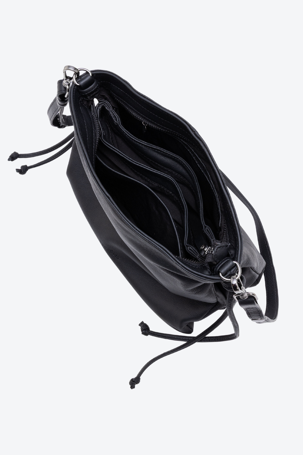 Bolsa Couro Shoulder Transversal Média