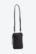 Bolsa Porta Celular Couro Zíper Pequeno
