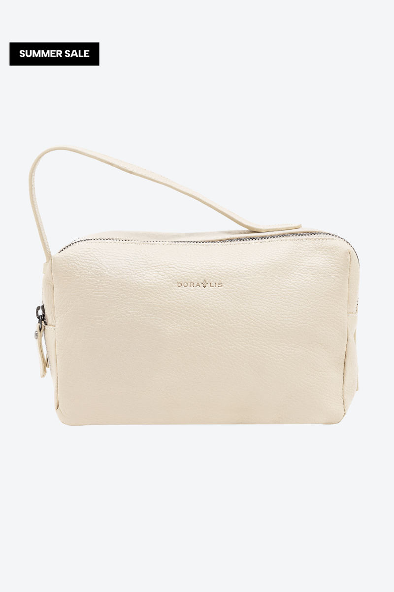 Necessaire Couro Dois Ziperes Grande