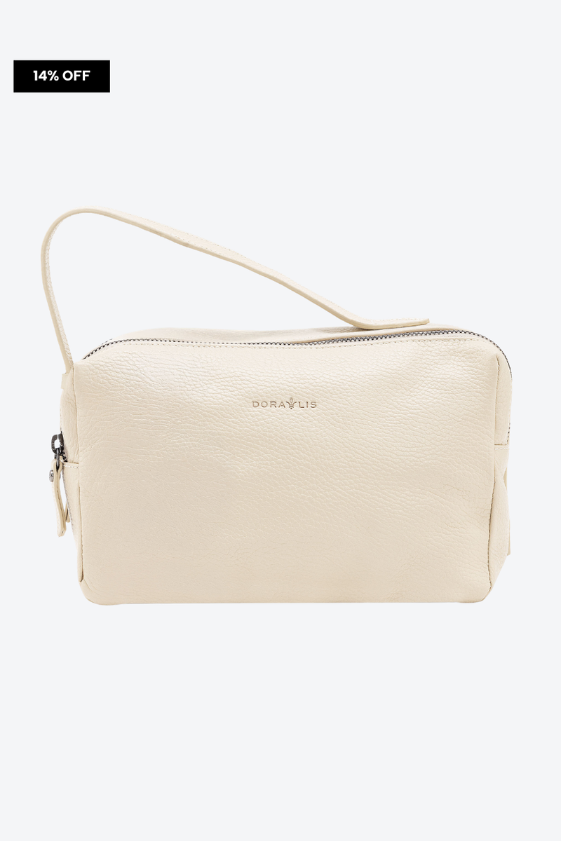 Necessaire Couro Dois Ziperes Grande