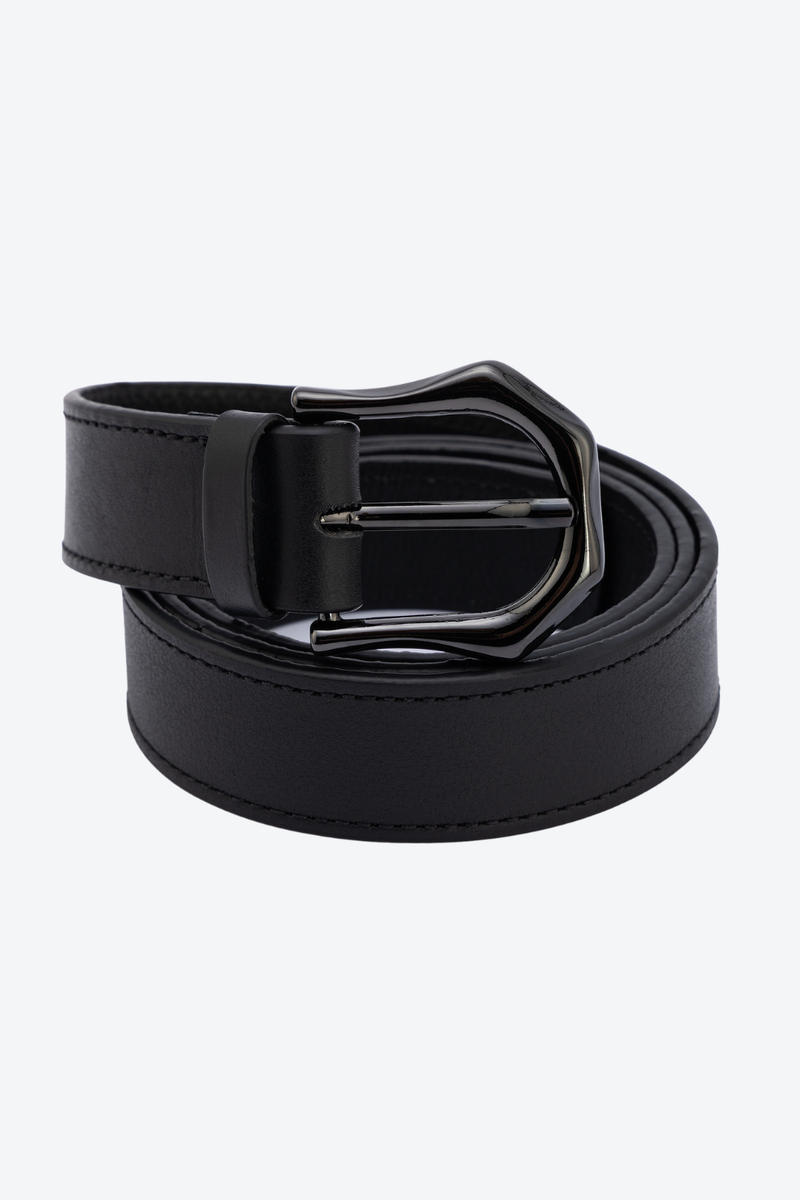 Cinto Médio Couro Fivela Fluida