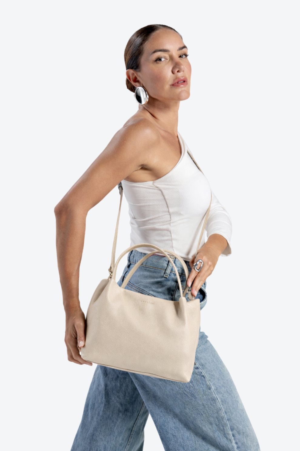 Bolsa Couro Tote Média
