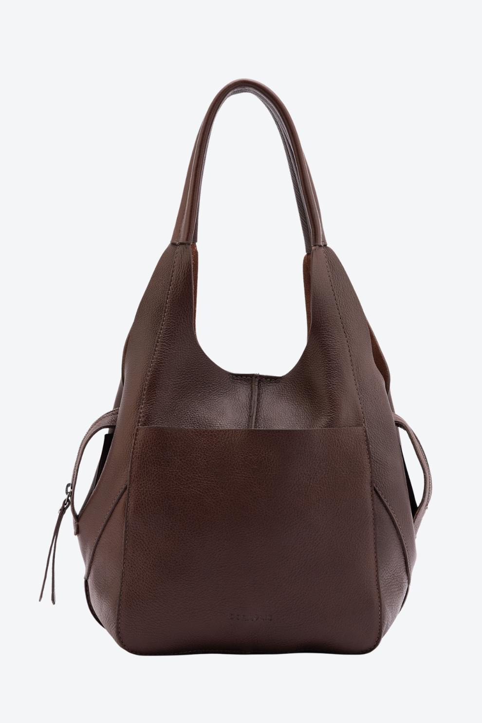 Bolsa Couro Hobo Zíper Média
