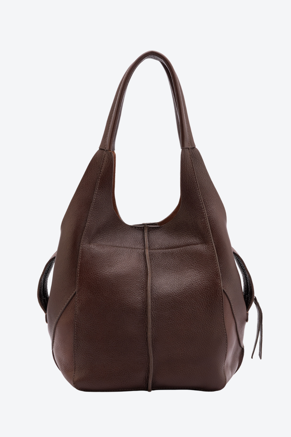 Bolsa Couro Hobo Zíper Média