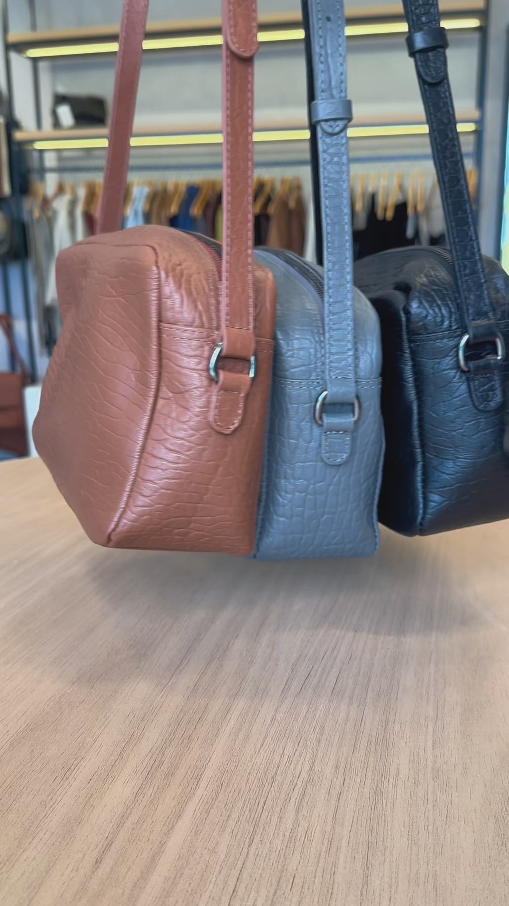 Bolsa Couro Camera Bag Pequena