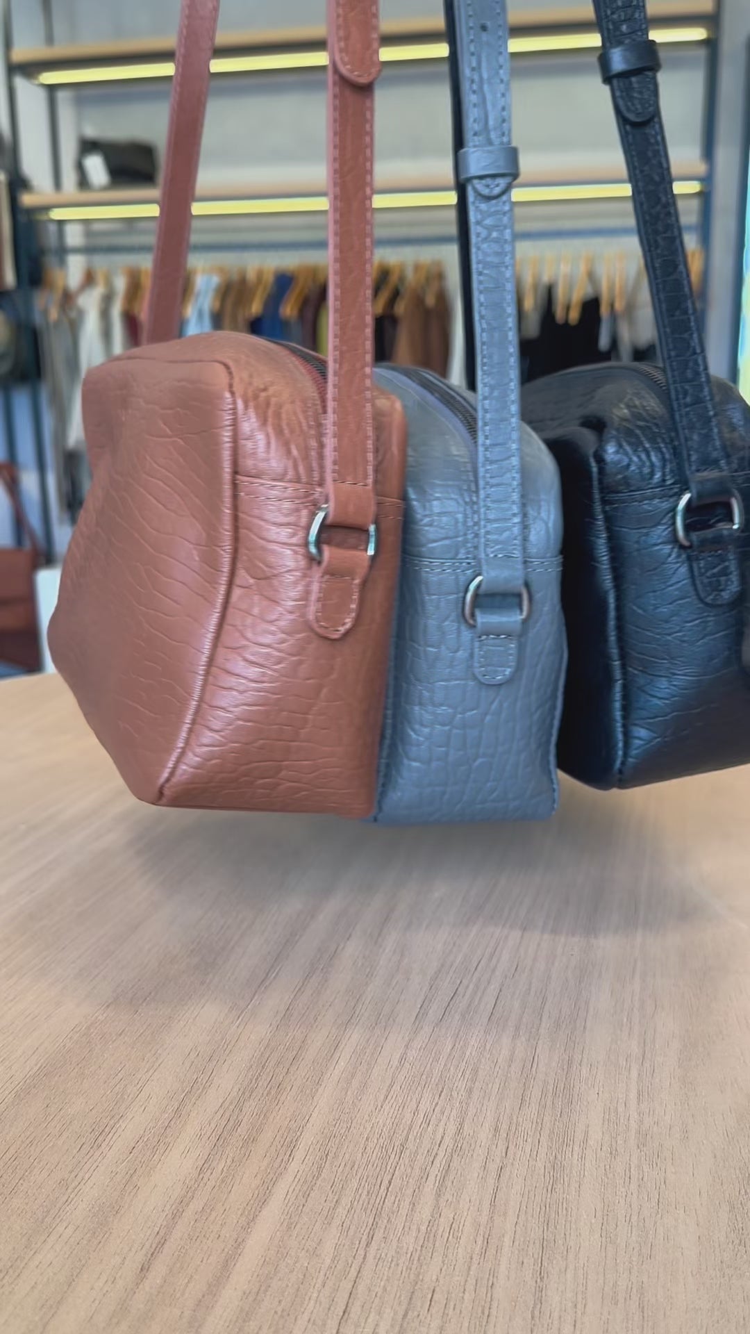 Bolsa Couro Camera Bag Pequena