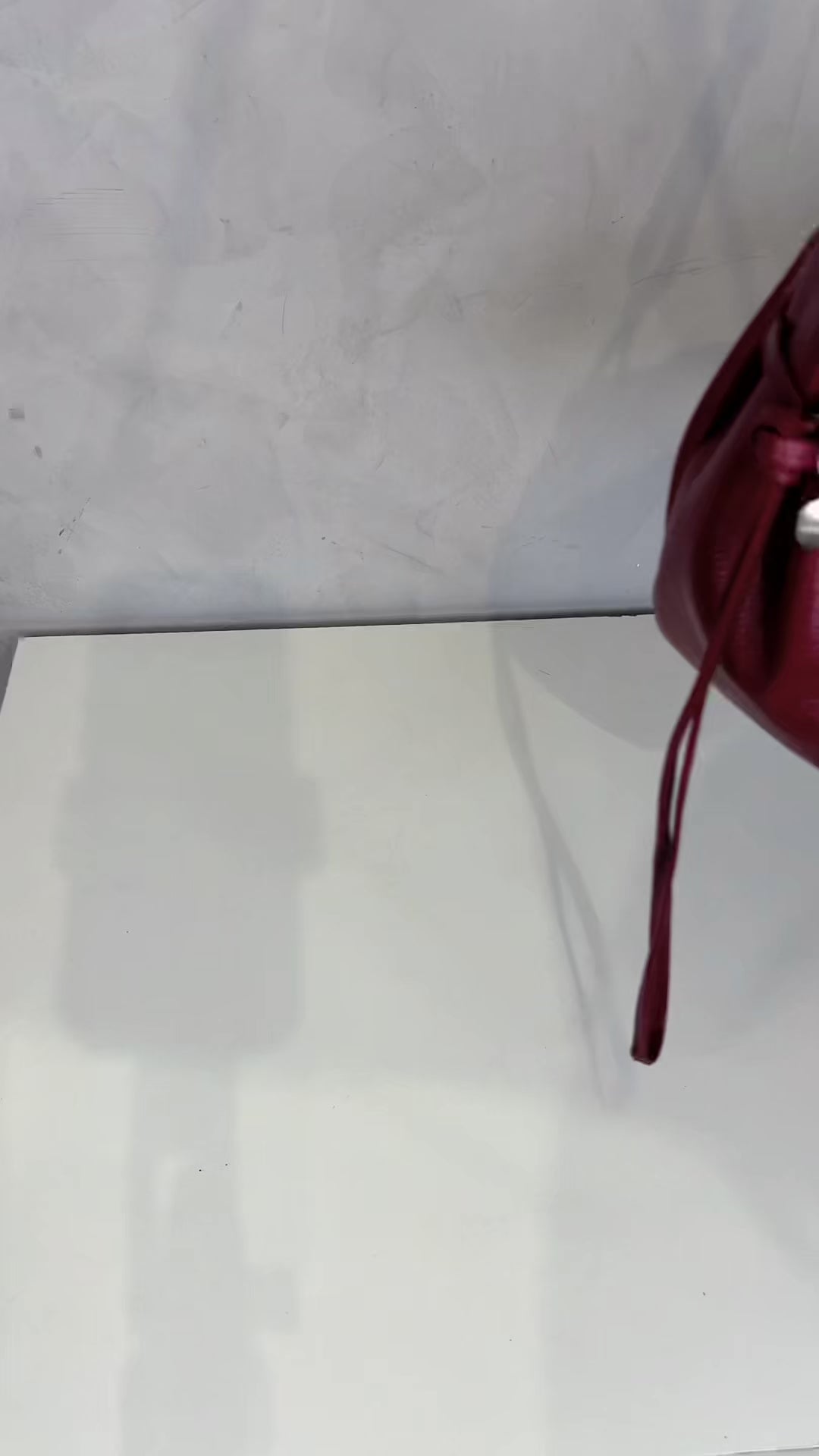 Bolsa Couro Baguete Slouchy Média