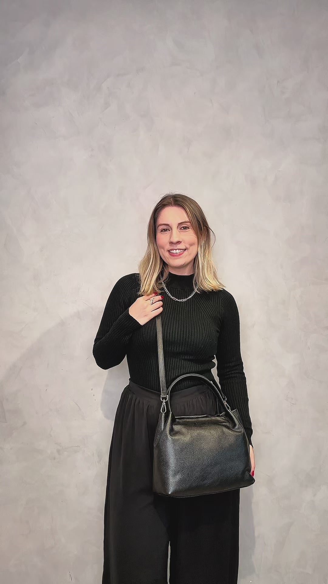 Bolsa Couro Tote Média